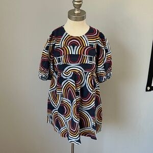 Pink Chicken Multicolor Patterned Dress little girls size 3